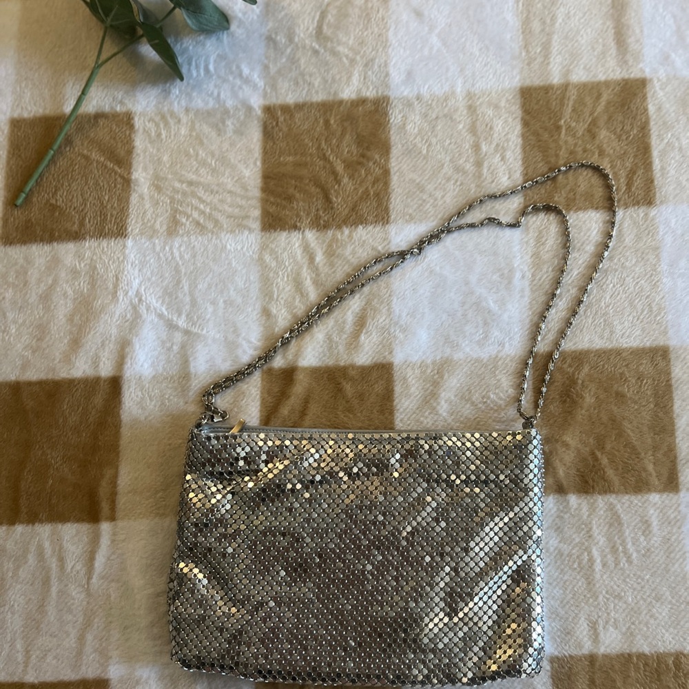 Mirrored Metal Sequin Purse